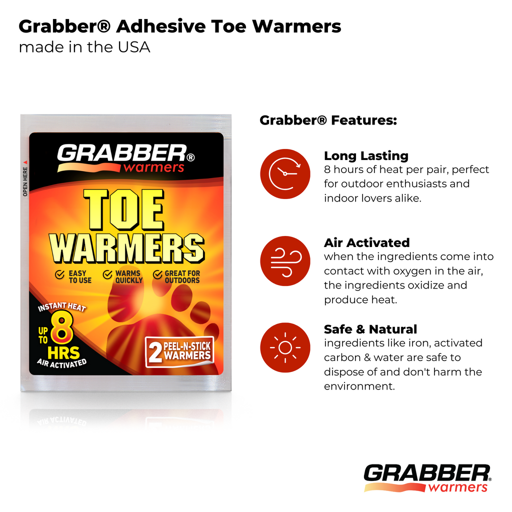 Grabber® Adhesive Toe Warmers | 40 Pair