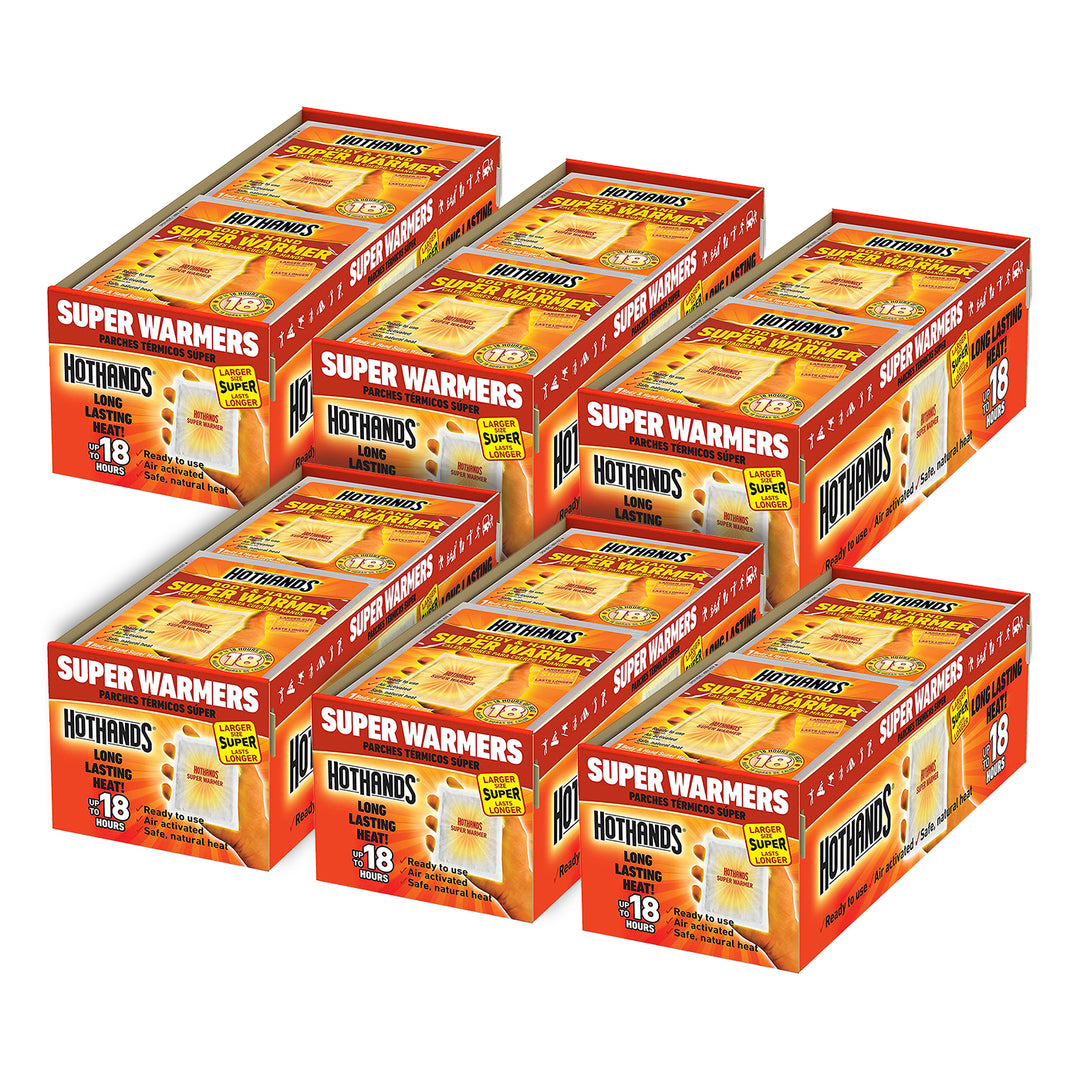 Bulk HotHands® Extended Duration Super Warmers | 6 Displays, 240 Units