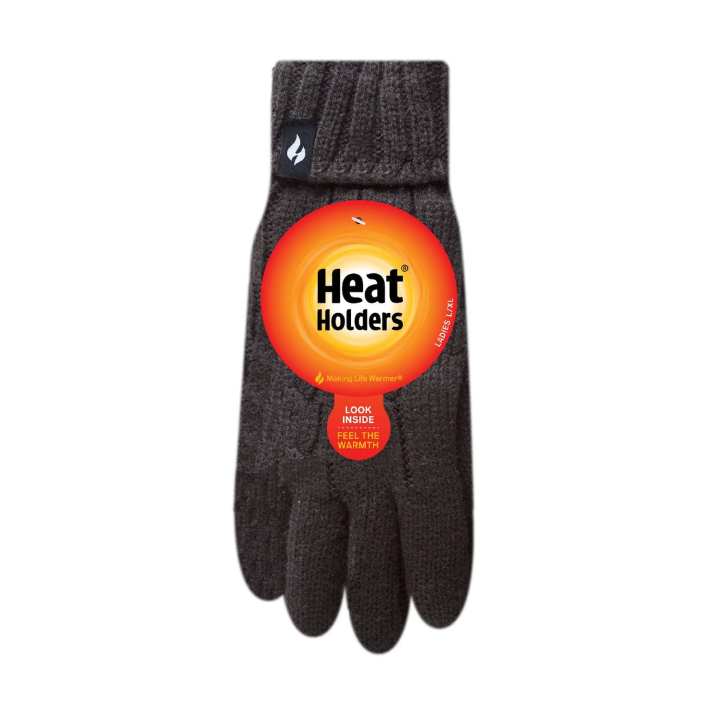 Heat Holders® Women's Black L/XL Gloves