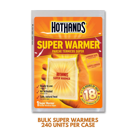 Bulk HotHands® Extended Duration Super Warmers | 6 Displays, 240 Units