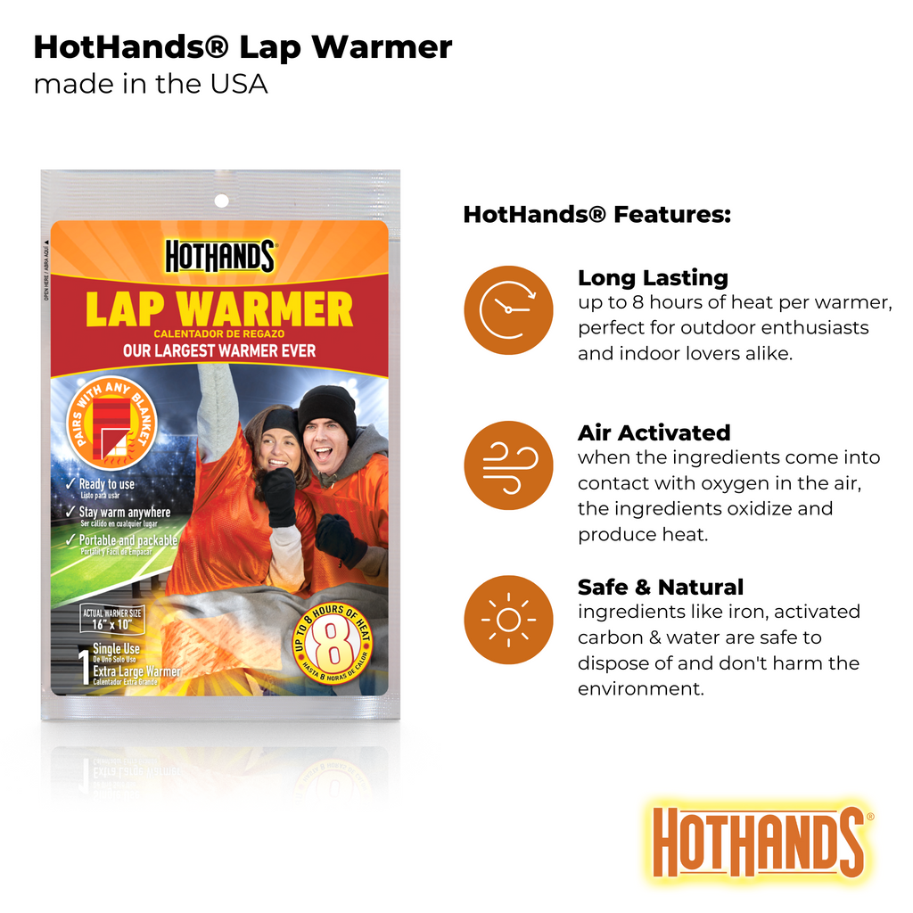 Bulk HotHands® Lap Warmer | 4 Displays, 28 Warmers