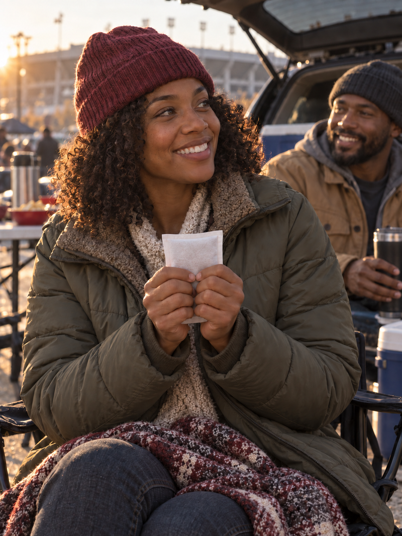 Warmers for tailgating and cold weather sports