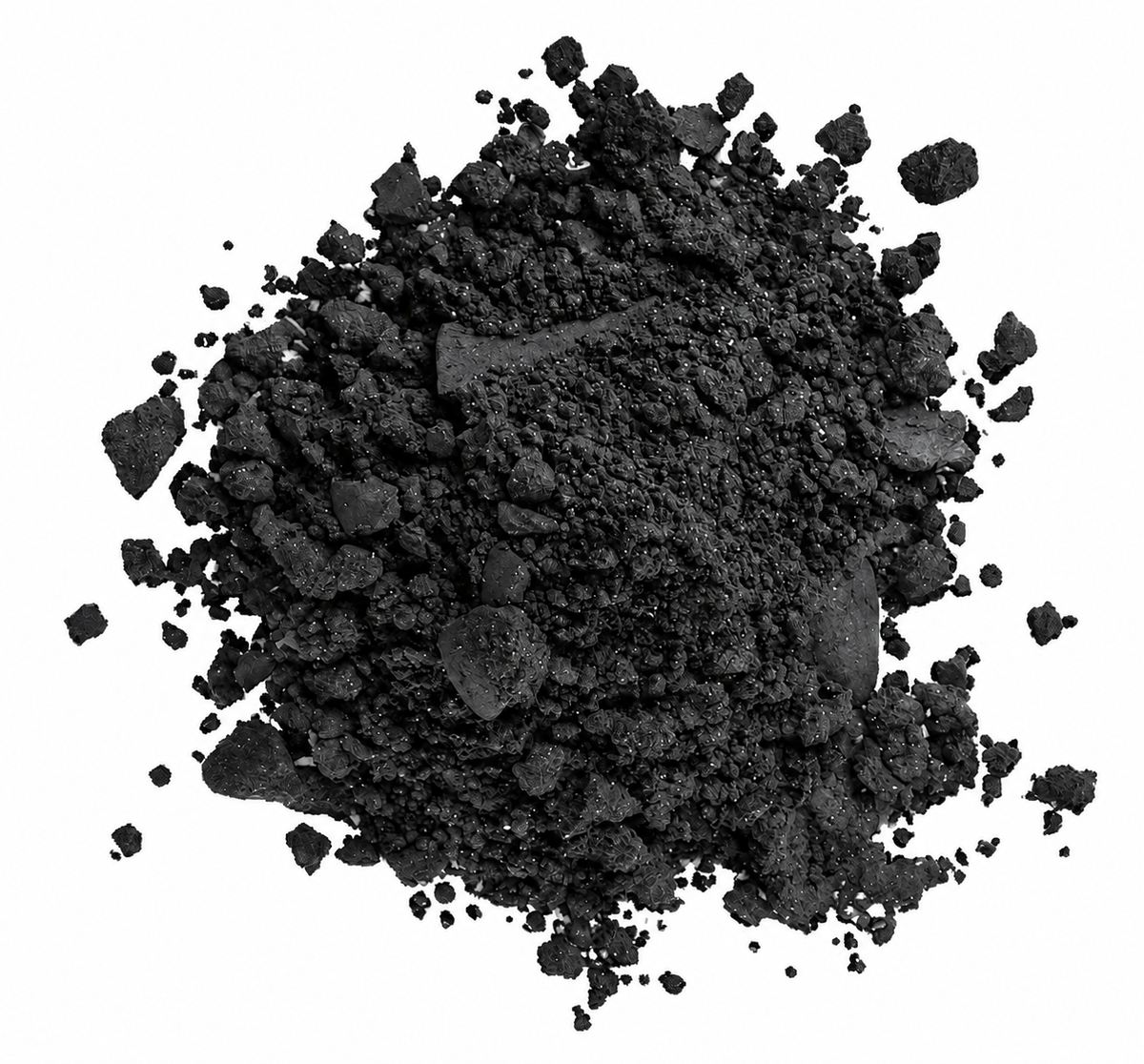 Iron, vermiculite, charcoal, polymer and salt inside an air-activated warmer