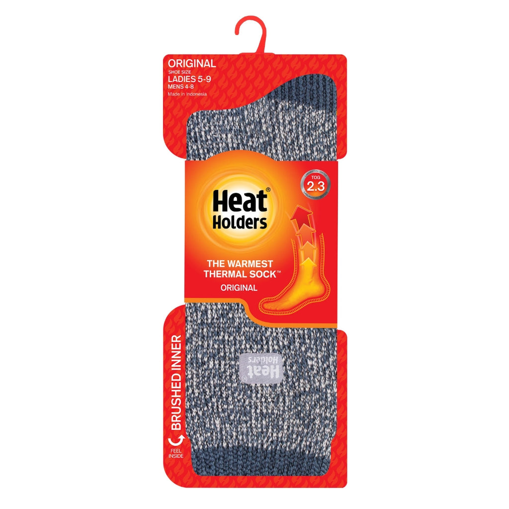 Heat Holders® Women's Twist Denim/Cream Socks