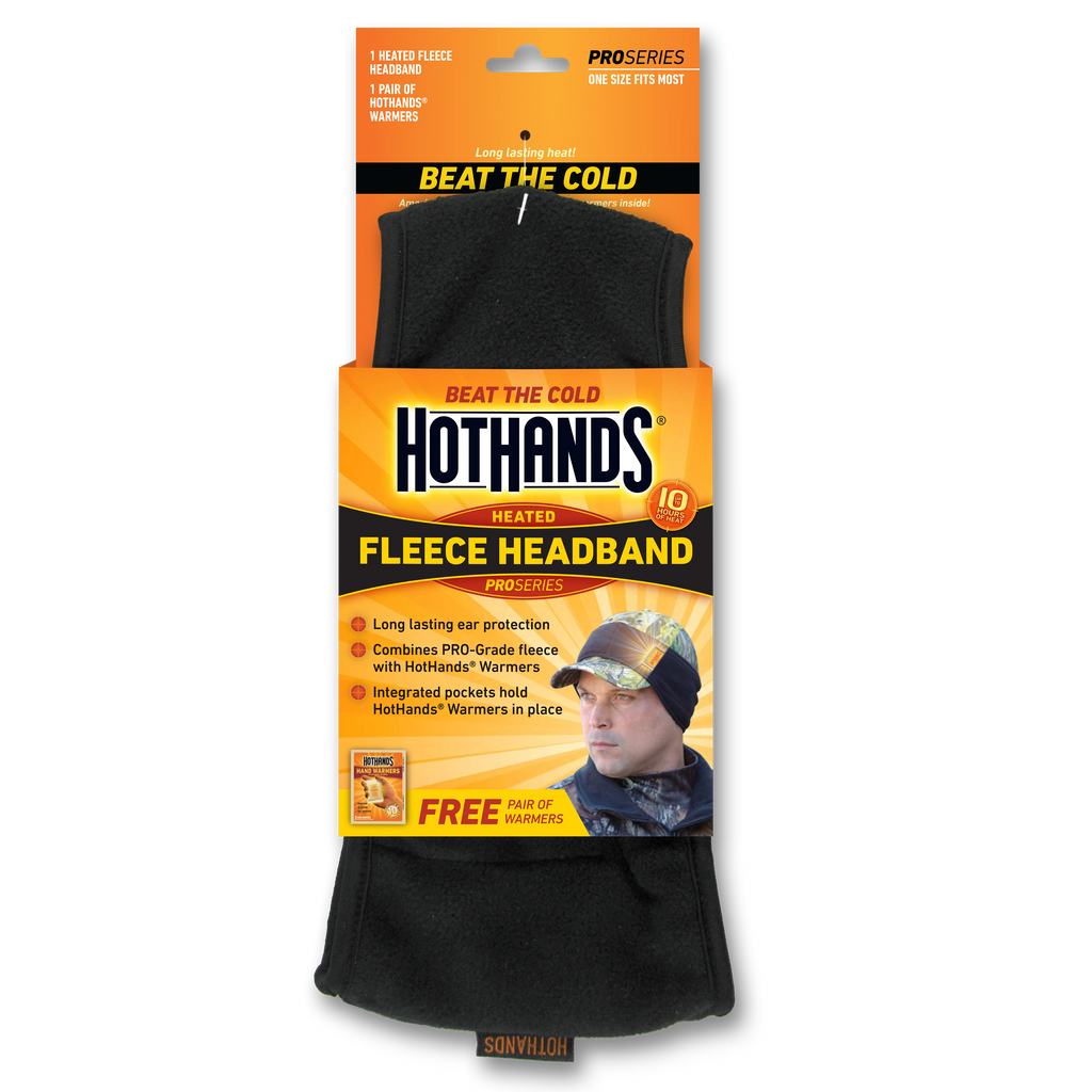 HotHands Fleece Heated Black Headband