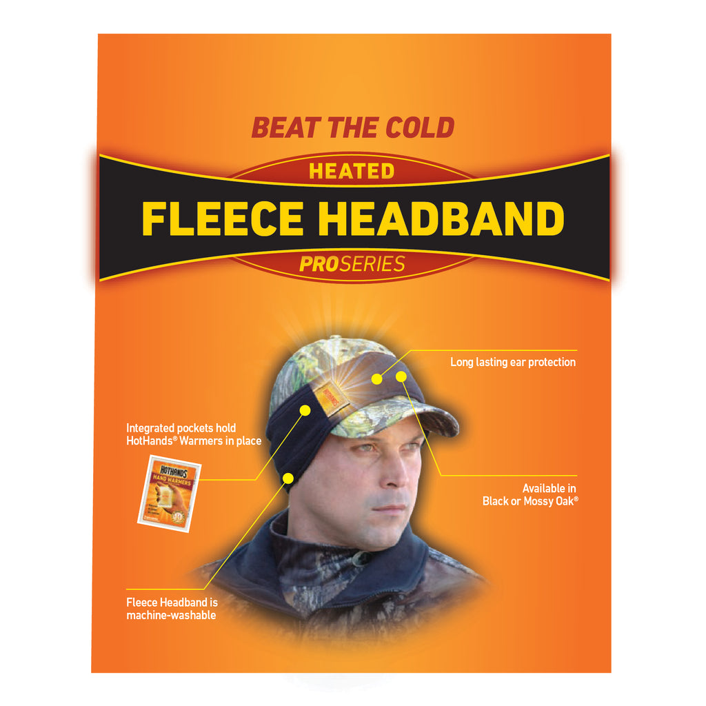 HotHands Fleece Heated Black Headband