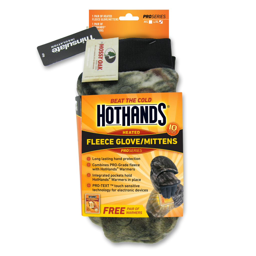HotHands Fleece Camo L/XL Glomitts