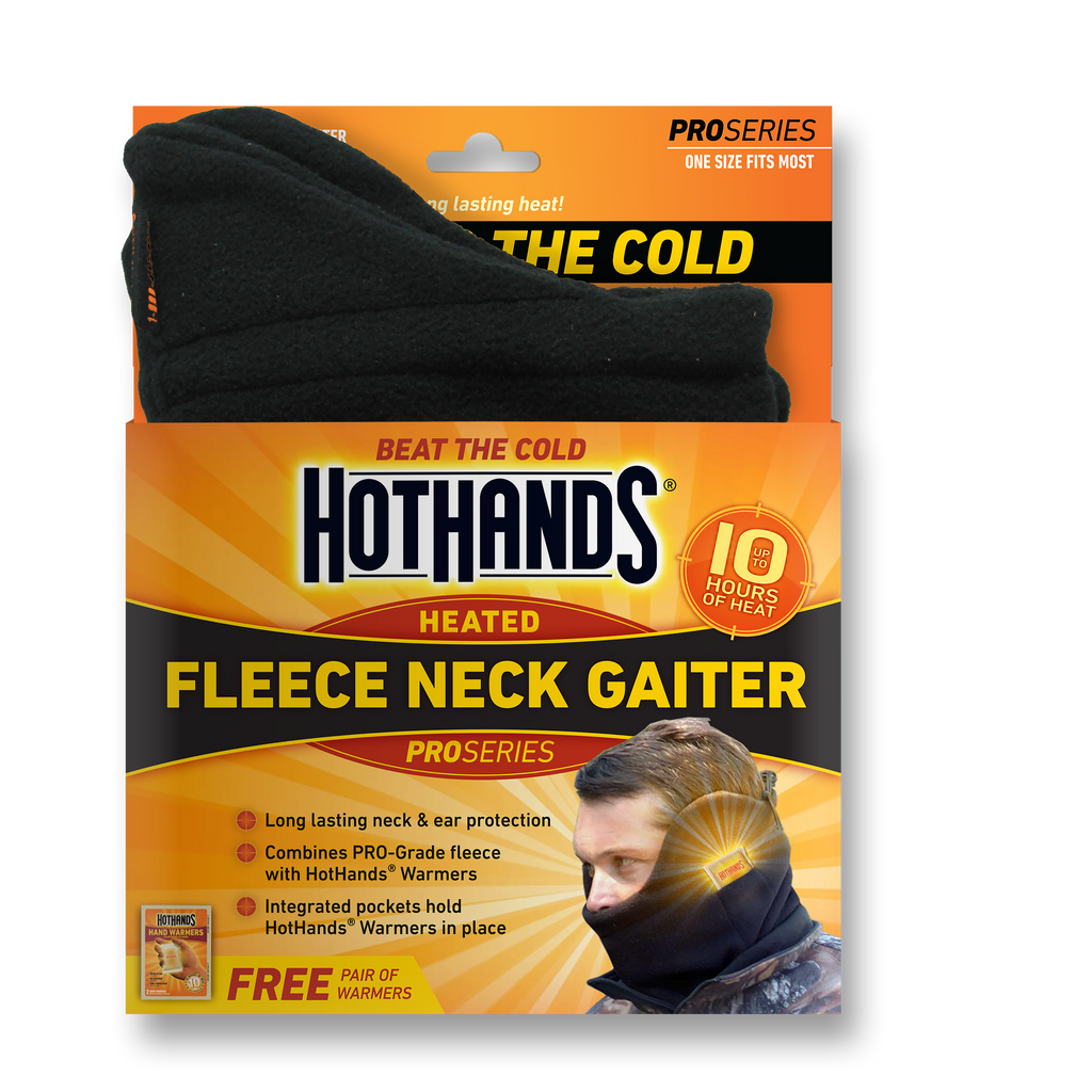 HotHands Fleece Black Neck Gaiter