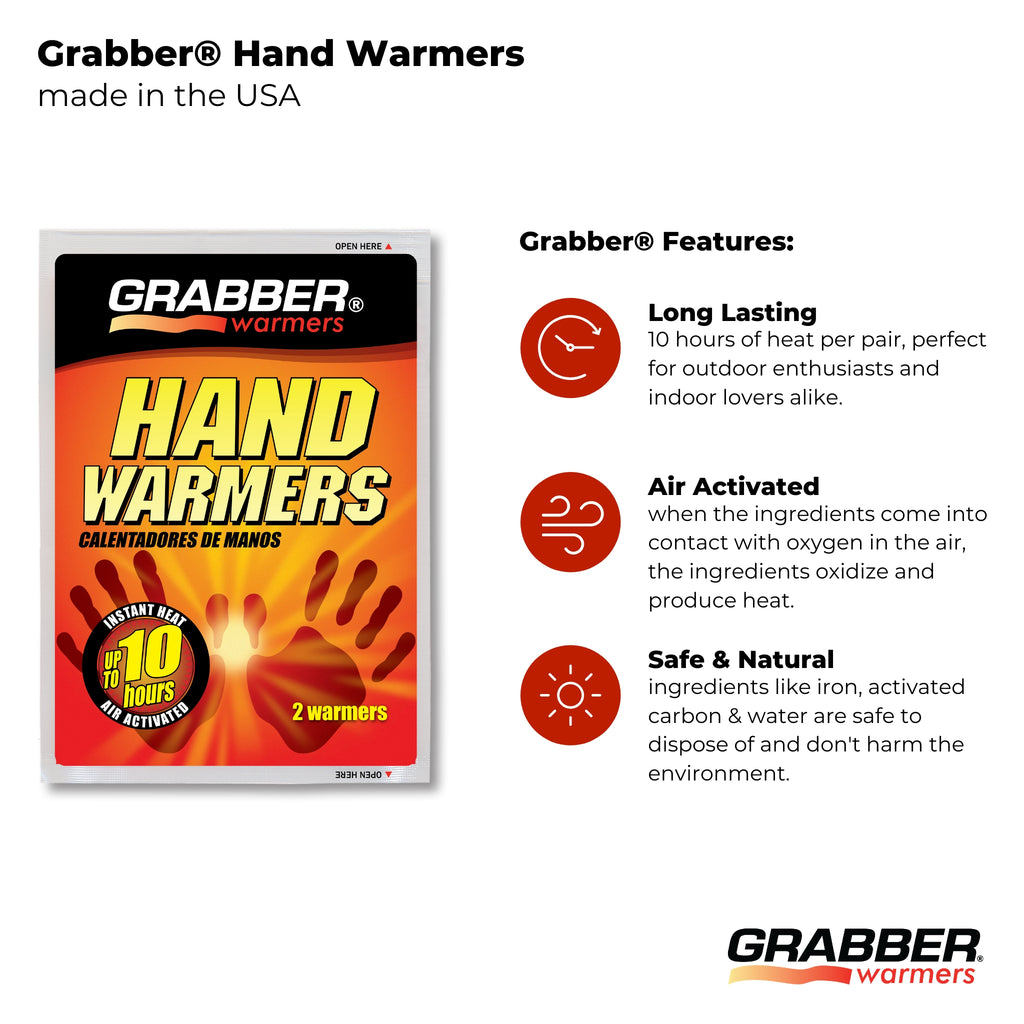 Bulk Grabber® Hand Warmers | 8 Displays, 320 Pair